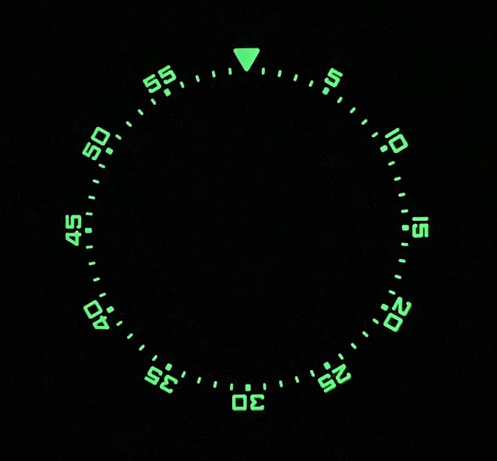 Lünette schwarz PVD VOSTOK AMPHIBIA KOMANDIRSKIE mit Feder (LU-MAS-02) - 3