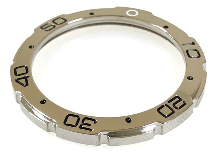 Lünette VOSTOK AMPHIBIA mit Feder, poliert (67k2/1) - 2