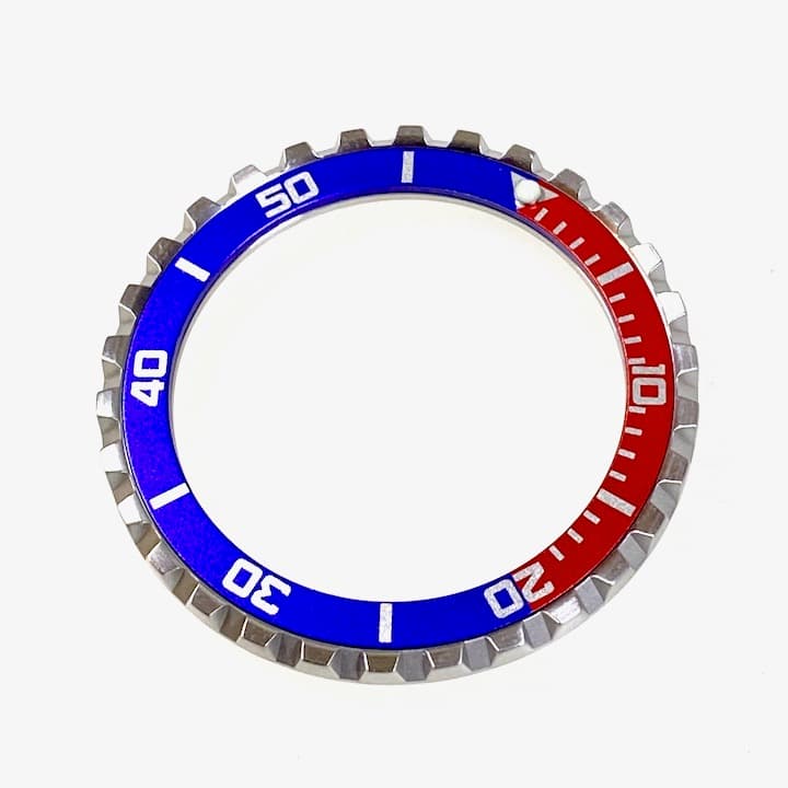 Crown - PEPSI bezel VOSTOK AMPHIBIA KOMANDIRSKIE with spring, brushed (LU-INS-40) - 2