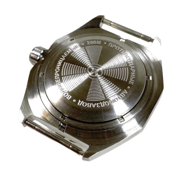 Gehäuse VOSTOK 650, gebürstet, Lünette mit weißem Insert (650ksb / 6) - 3