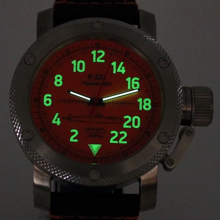 TRIUMPH SUBMARINE ANCHAR, 24hr time, SAPPHIRE glass (1033.015) - 4