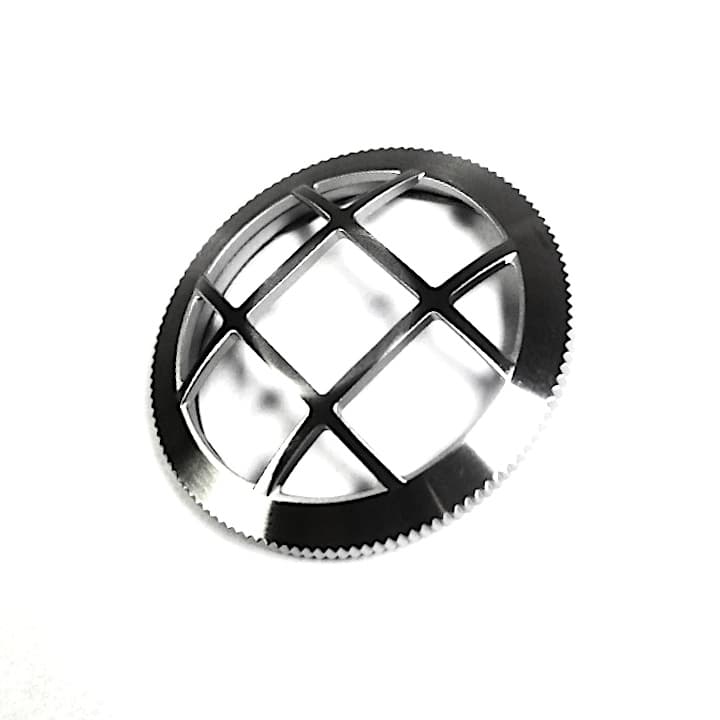 Bezel protective grid VOSTOK AMPHIBIA KOMANDIRSKIE with spring, brushed (LU-MAS-54) - 2