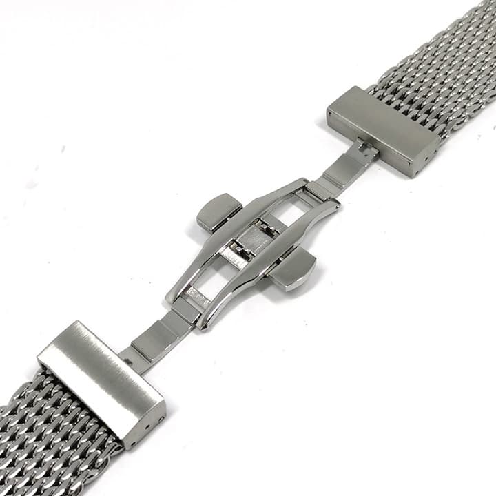 20mm, shark mesh bracelet, stainless steel bracelet for AMPHIBIA and KOMANDIRSKIE watches (ST20-08) - 4