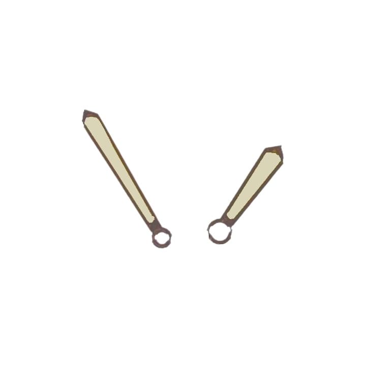 Silber vintage sword hands VOSTOK AMPHIBIA KOMANDIRSKIE (PAAR36) - 1