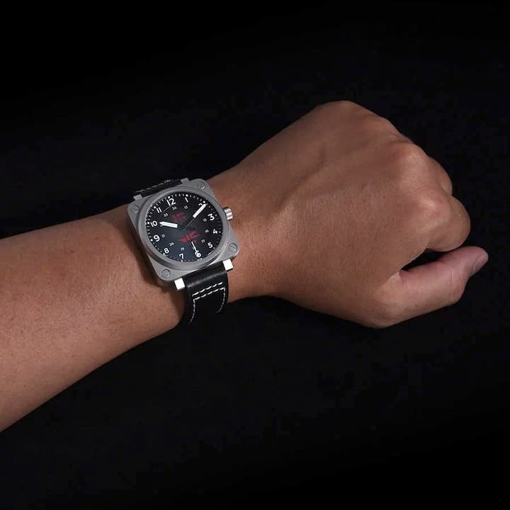 UMNYASHOV KAMIKAZE stainless steel and titanium, sapphire glass, 41x41mm (UM-G1) - 2