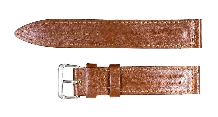 18mm, VOSTOK leather strap, brown (LD18-03) - 3