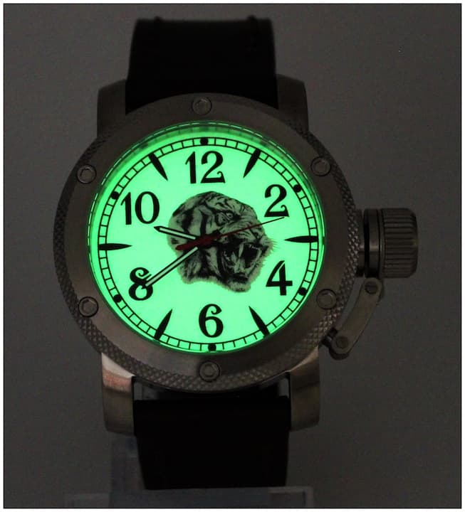 TRIUMPH Manchurian Tiger, SAPPHIRE glass (305.01) - 2