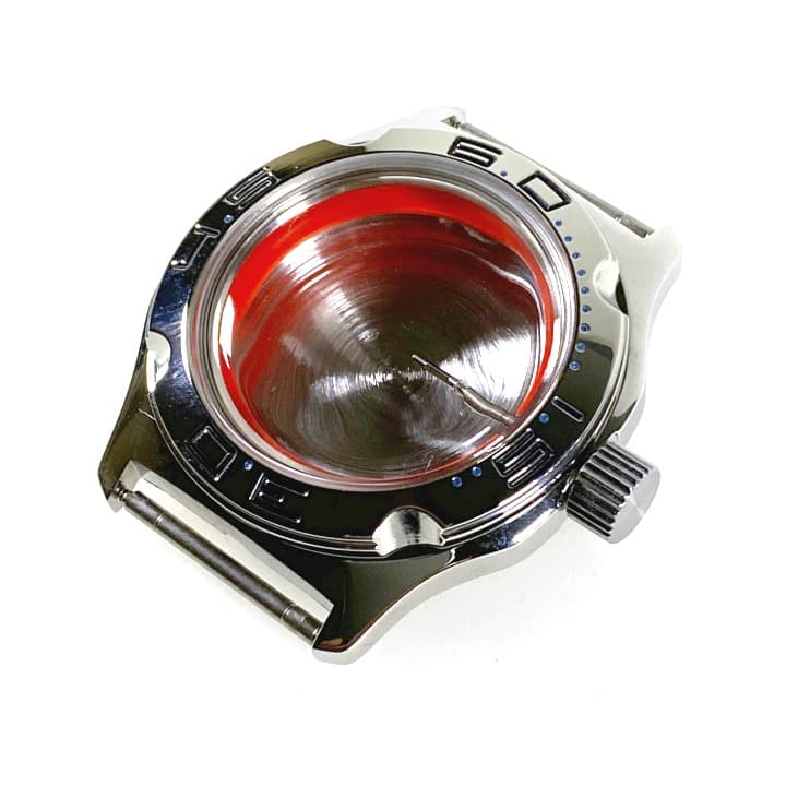 Case VOSTOK 100 blue minutes, polished (100ksb / 1) - 4