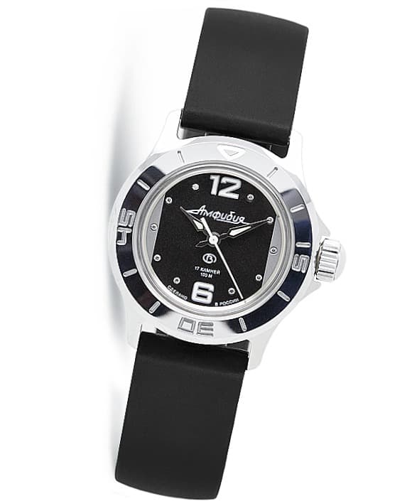 Damenuhr VOSTOK AMPHIBIA von VOSTOK, Swarovski Kristalle, ø34mm 2409 / 051227
