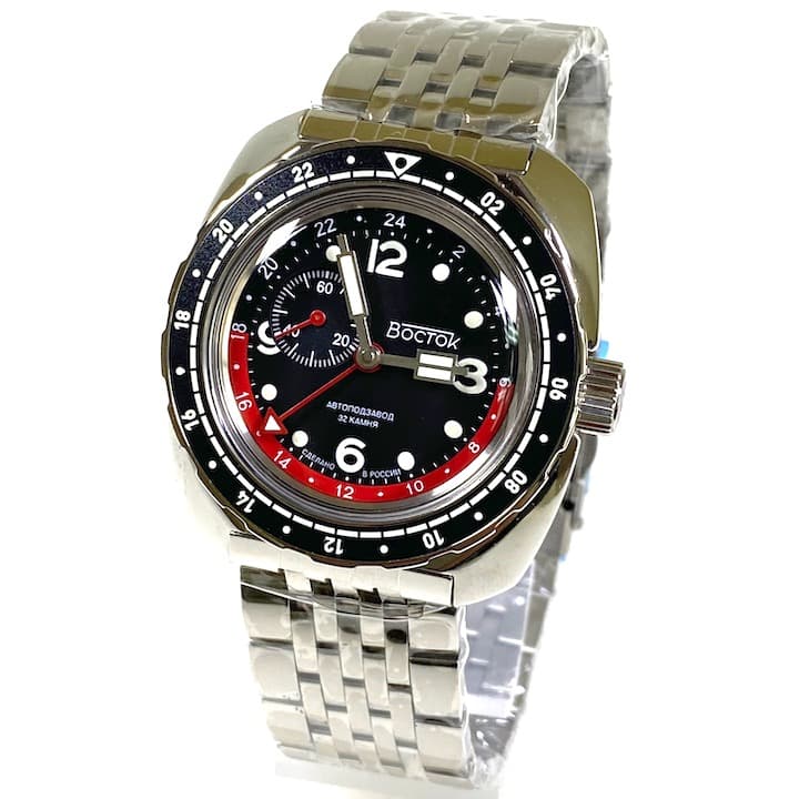 VOSTOK AMPHIBIA with additional 24hr time (71070A) - 2