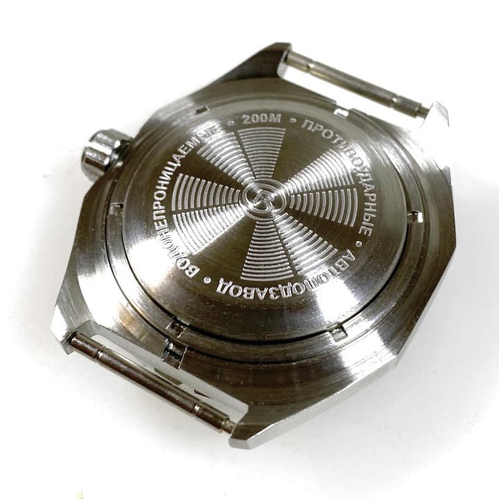 Case VOSTOK 650, brushed, bezel with blue insert (650ksb / 4) - 3