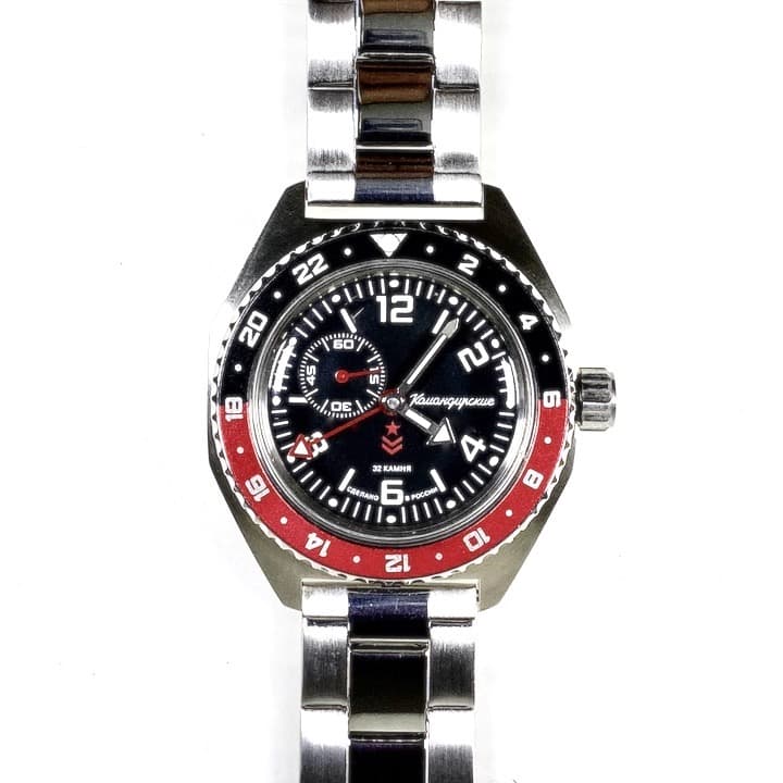 VOSTOK KOMANDIRSKIE mit zusätzlicher 24Std.-Zeit (650539 S1) - 2