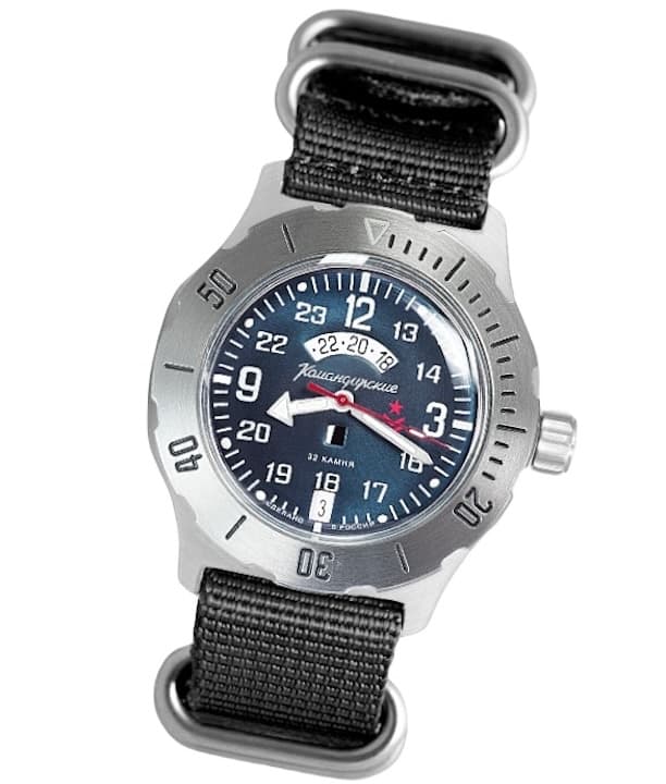 VOSTOK KOMANDIRSKIE K-35 mit zusätzlicher 24-Std.-Zeit und Day&Night-Index (350753)