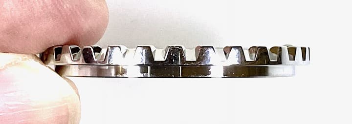 Crown - bezel ceramic VOSTOK AMPHIBIA KOMANDIRSKIE polished (LU-INS-47) - 3