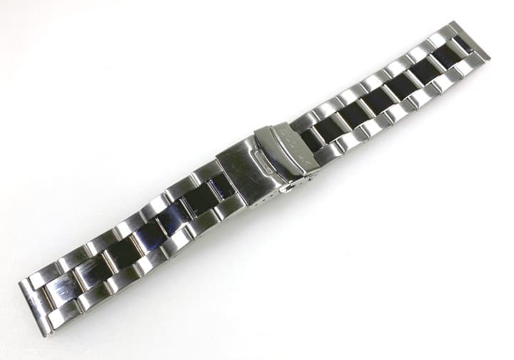 20mm originales 3-reihiges Edelstahlarmband von VOSTOK für KOMANDIRSKIE Uhren K-65 175mm (ST20-01)