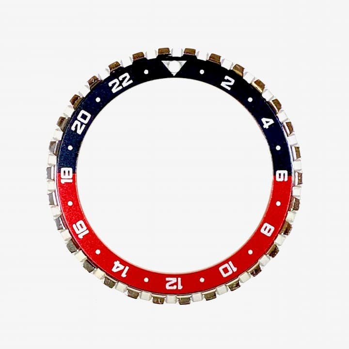 24 Std. Crown - Lünette VOSTOK AMPHIBIA KOMANDIRSKIE poliert (LU-INS-45)