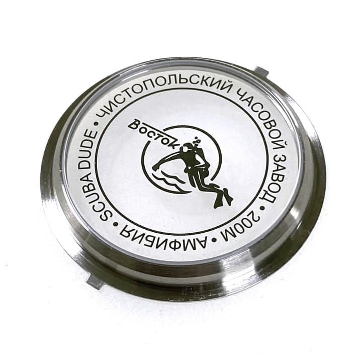 Glass case back SCUBA DUDE (large) VOSTOK AMPHIBIA KOMANDIRSKIE (GB-2) - 2