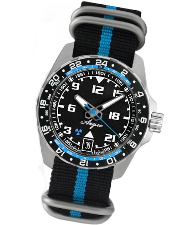 VOSTOK AMPHIBIA Submarine AKULA Sapphire (88039B) - 2