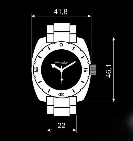 Case VOSTOK 150, polished with polished bezel (150ksb / 2) - 4