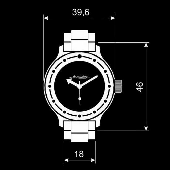 Gehäuse VOSTOK 720, gebürstet (720ksb / 2) - 4