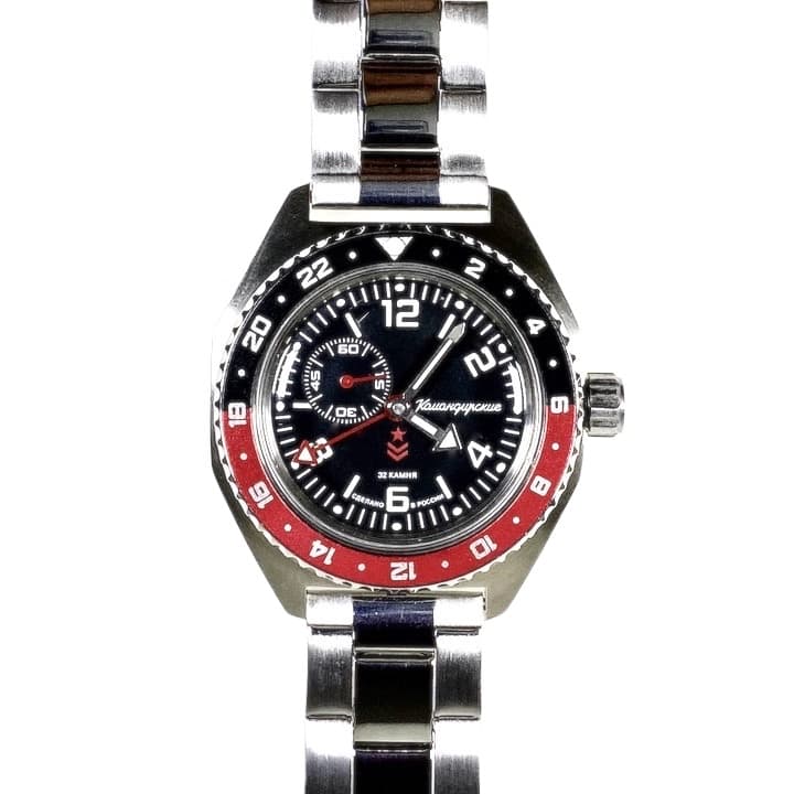 VOSTOK KOMANDIRSKIE mit zusätzlicher 24Std.-Zeit (650539 S2) - 2