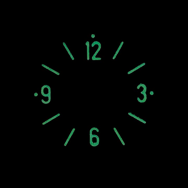 Zifferblatt 660 -4 VOSTOK AMPHIBIA SCUBA DUDE schwarze Leuchtziffern - 3