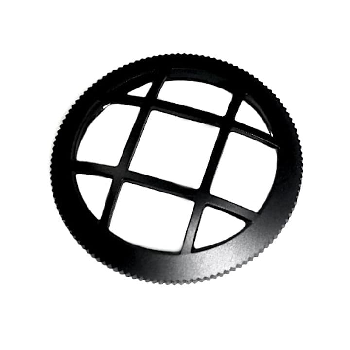 Bezel protective grid VOSTOK AMPHIBIA KOMANDIRSKIE with spring, black PVD (LU-MAS-55) - 2