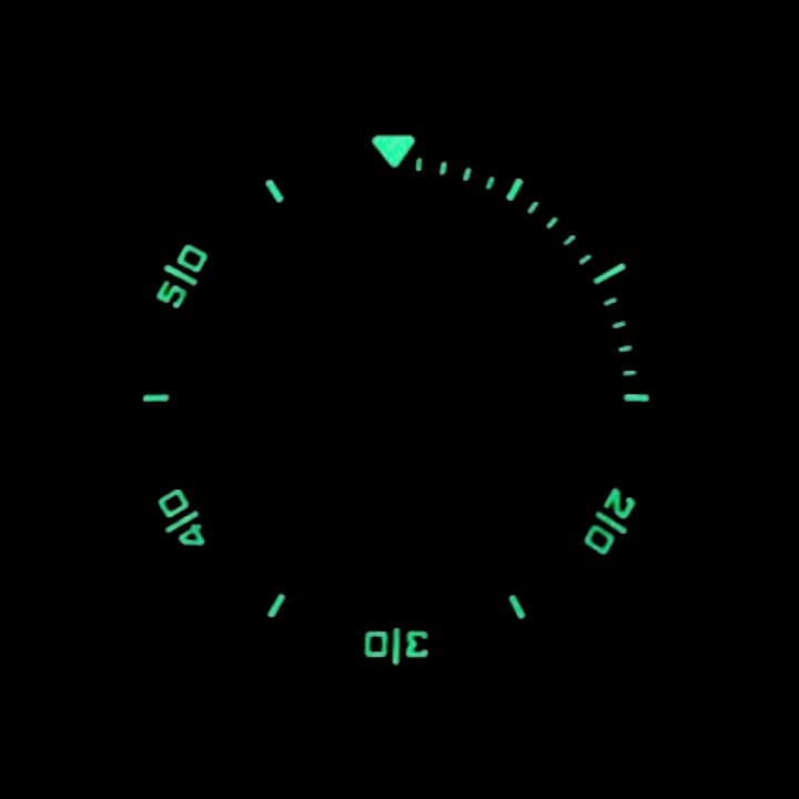 3D bezel VOSTOK AMPHIBIA KOMANDIRSKIE, black PVD with spring (LU-MAS-23) - 3