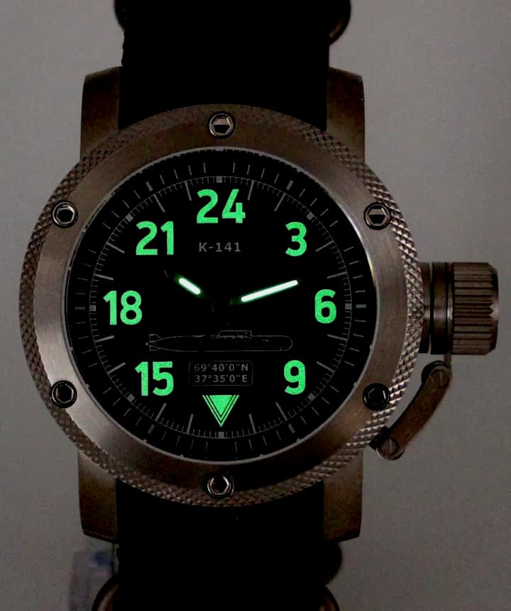 TRIUMPH SUBMARINE KURSK, 24hr time, SAPPHIRE glass (1089.21) - 3