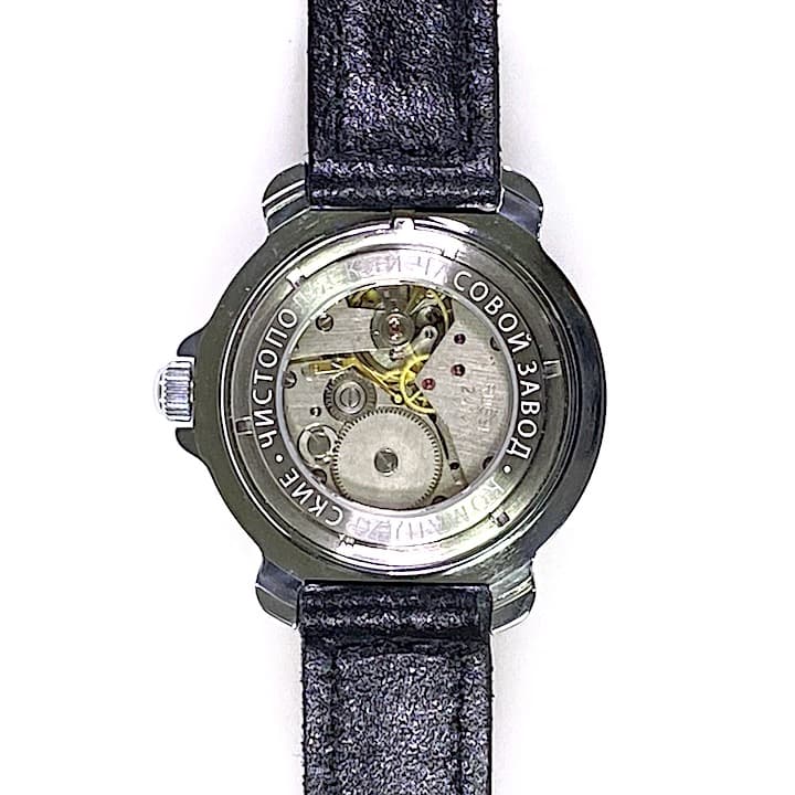 Glass case back VOSTOK KOMANDIRSKIE hand winding (GB-5) - 3