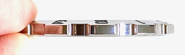 Bezel VOSTOK AMPHIBIA with spring, polished (10k6) - 3