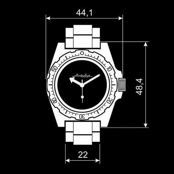 Case VOSTOK 110, polished, polished bezel (110ksb / 1) - 4