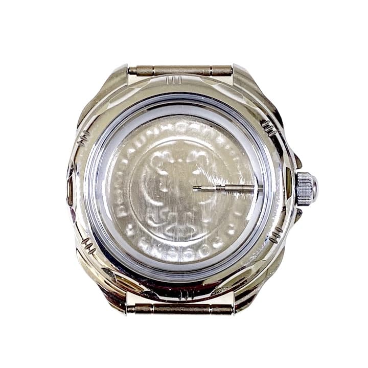 Gehäuse 211 für VOSTOK KOMANDIRSKIE Handaufzugsuhren, verchromt, poliert, komplett 211ksb - 1