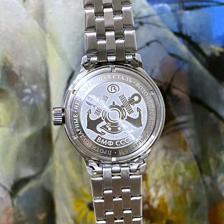 Case back RUSSIAN NAVY for Russian VOSTOK AMPHIBIA and KOMANDIRSKIE automatic watches, stainless steel, 200m waterproof 71k-2 Kriegsmarine - 3