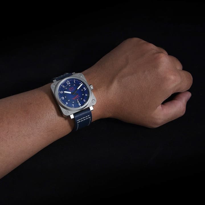 UMNYASHOV KAMIKAZE stainless steel and titanium, sapphire glass, 41x41mm (UM-G2) - 2