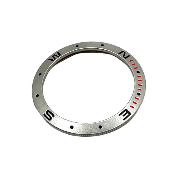 Lünette VOSTOK AMPHIBIA mit Feder, satiniert (06k-1) - 2