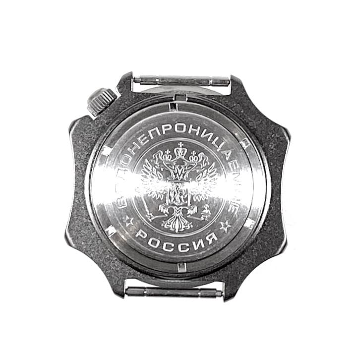 Case 536 for VOSTOK KOMANDIRSKIE hand winding watches, titanium carbonitride plated, satined, complete 536ksb - 3