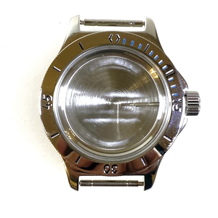 Gehäuse VOSTOK 120 blaue Minuten, poliert (120ksb / 1)