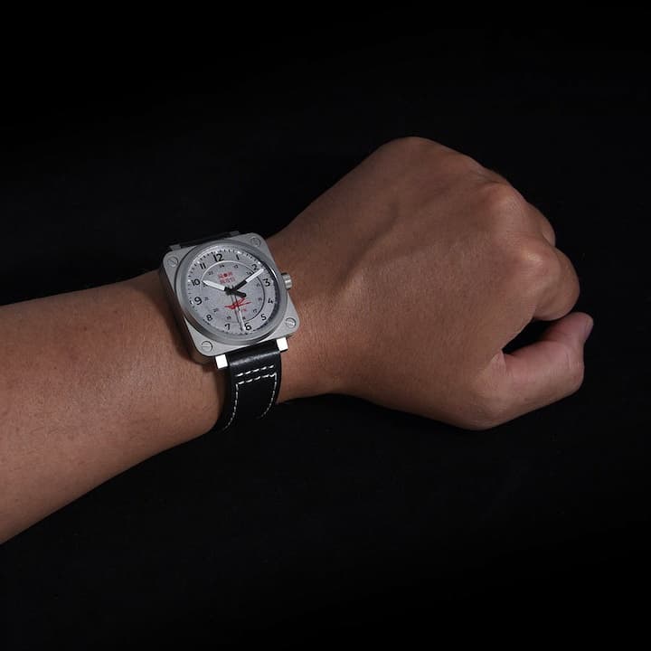 UMNYASHOV KAMIKAZE stainless steel and titanium, sapphire glass, 41x41mm (UM-G3) - 2