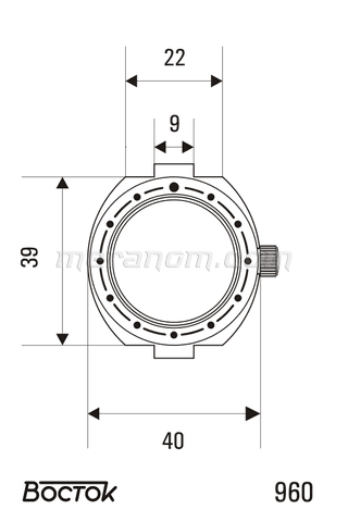 Gehäuse VOSTOK AMPHIBIA NEPTUN 690, poliert mit Armband (690ksb / 2) - 2