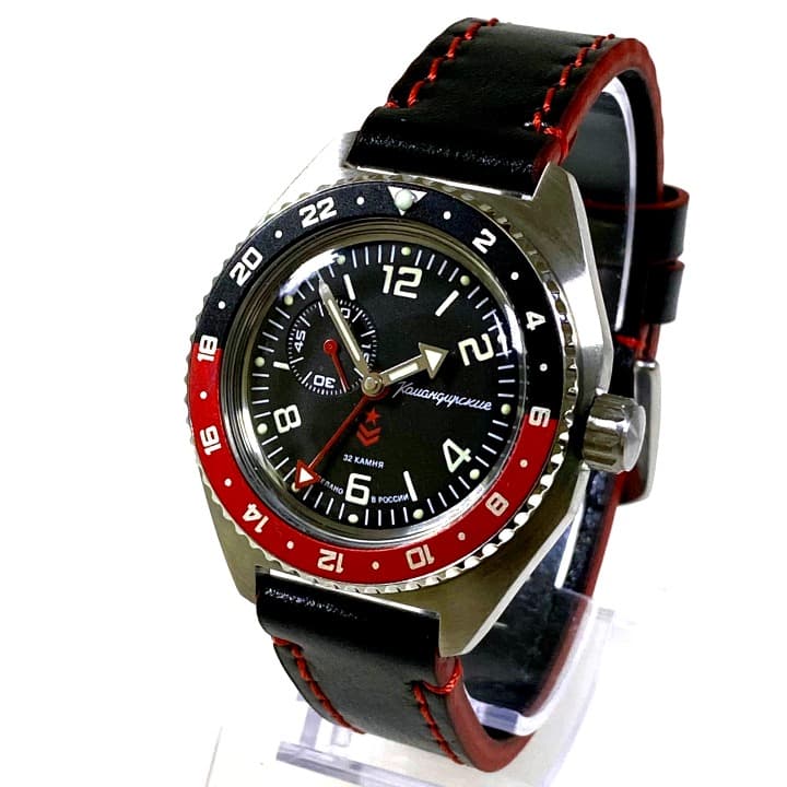 VOSTOK KOMANDIRSKIE mit zusätzlicher 24Std.-Zeit (650539 S3)