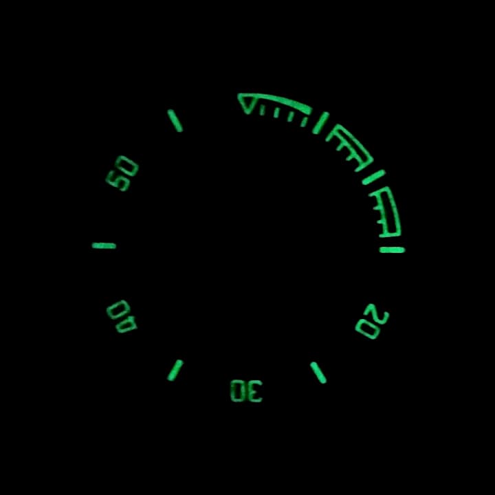 Bezel VOSTOK KOMANDIRSKIE with spring, black PVD (65k-2/2) - 3