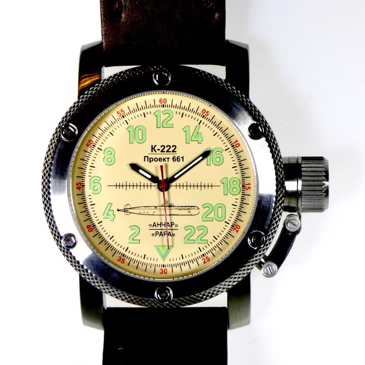 TRIUMPH SUBMARINE ANCHAR, 24hr time, SAPPHIRE glass (1032.02) - 3