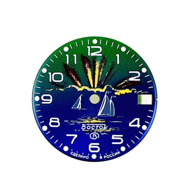 Zifferblatt 796 VOSTOK KOMANDIRSKIE Sonnenuntergang