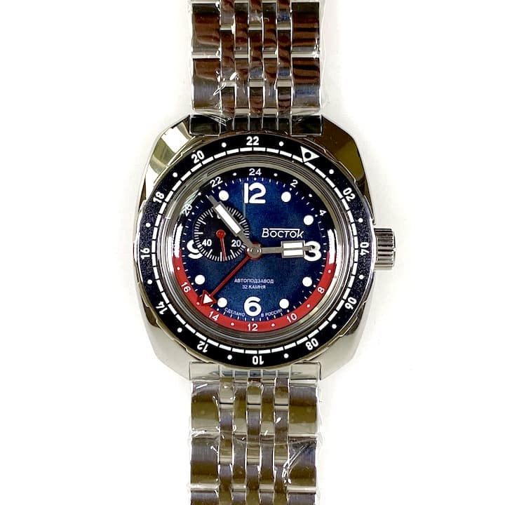 VOSTOK AMPHIBIA with additional 24hr time (71069A) - 2